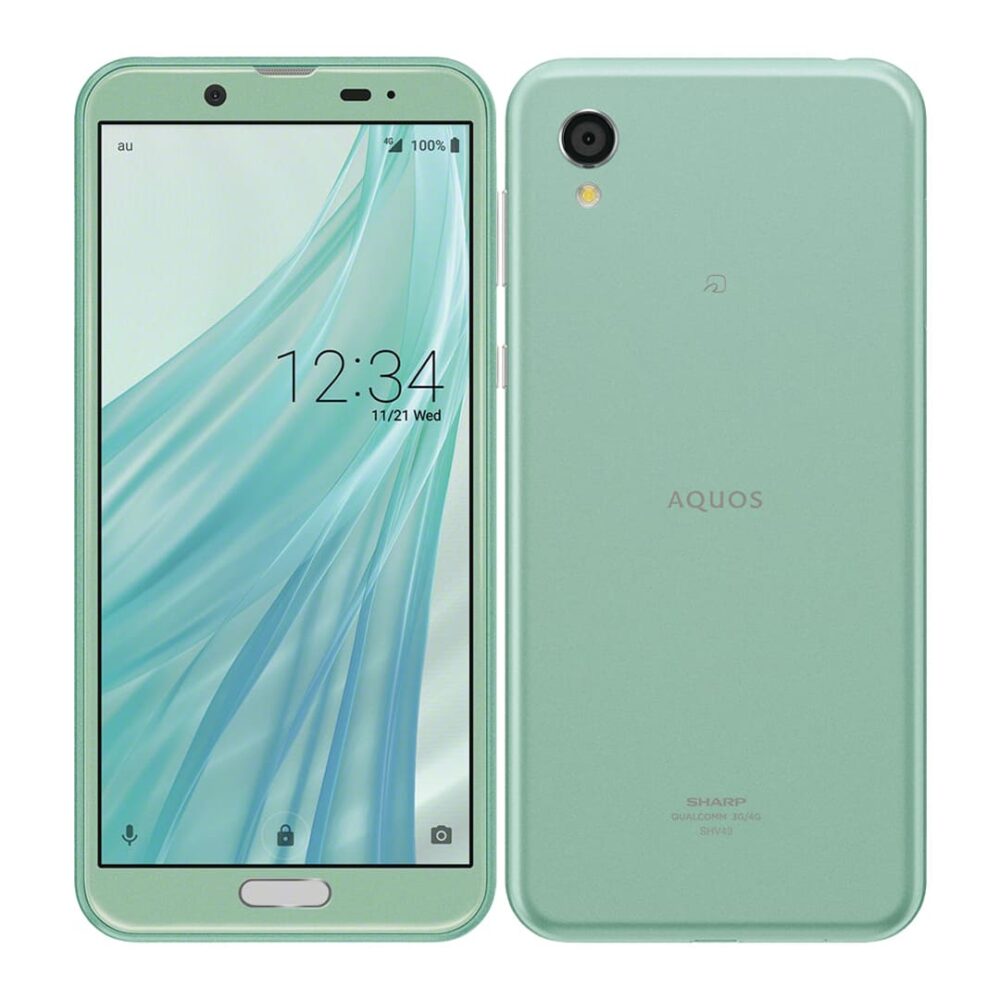 sharp aquos sense 2 shv43 ice green